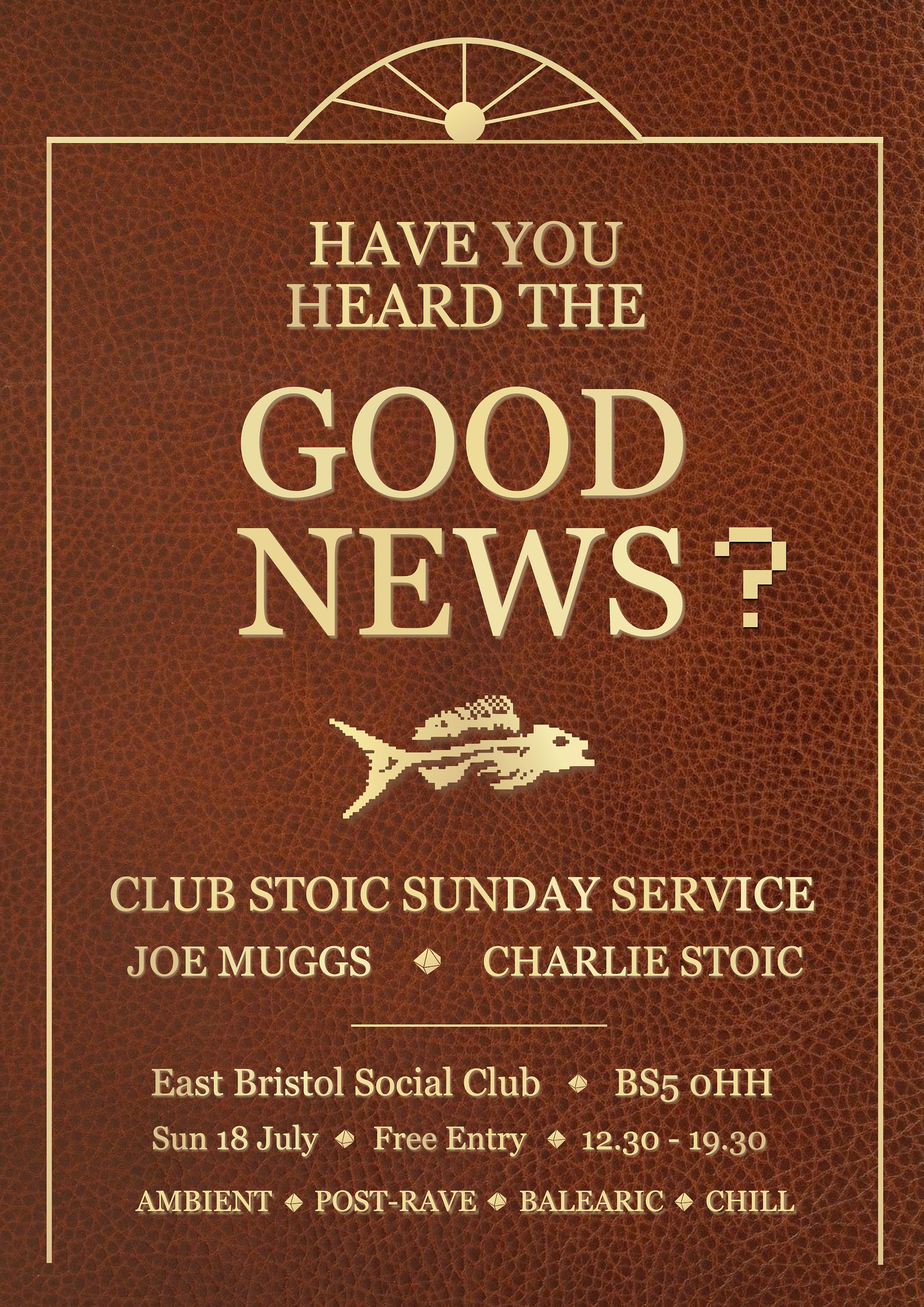 CANCELLED:Club Stoic Sunday Service with Joe Muggs at East Bristol Social Club