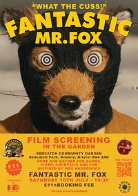 Garden cinema: Fantastic Mr Fox in Bristol