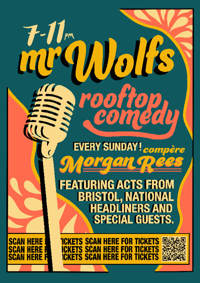 Rooftop Comedy at Mr Wolfs