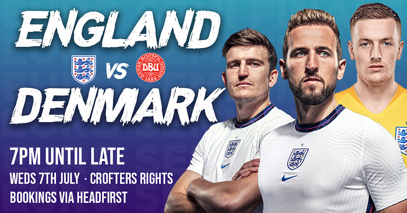 England vs Denmark at Crofters Rights