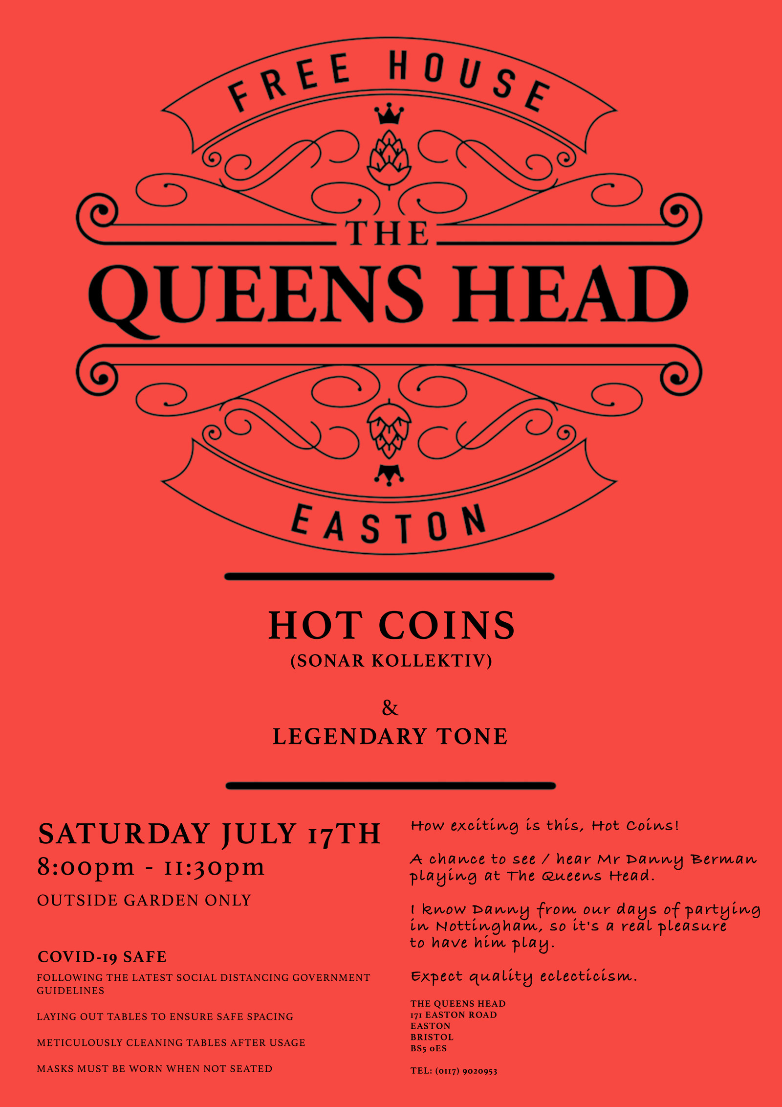 Hot Coins at Queens Head Easton
