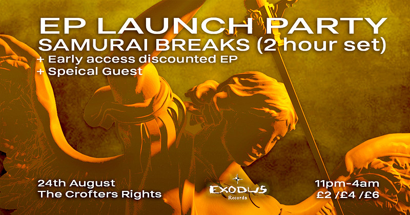 Samurai Breaks: EP Launch Party at Crofters Rights