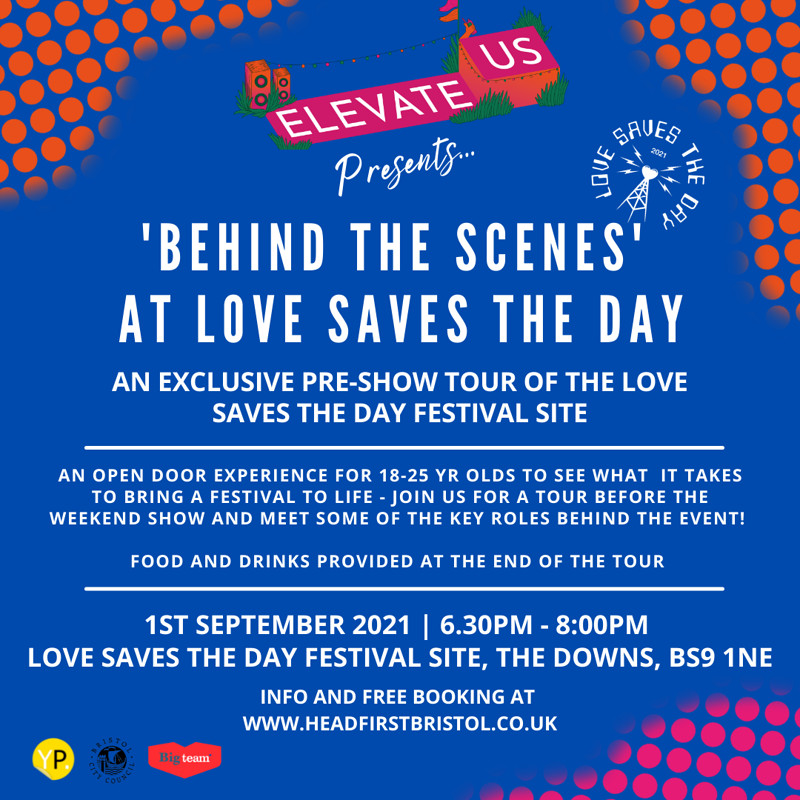Elevate Us Behind the Scenes Love Saves The Day tickets — 0p Love