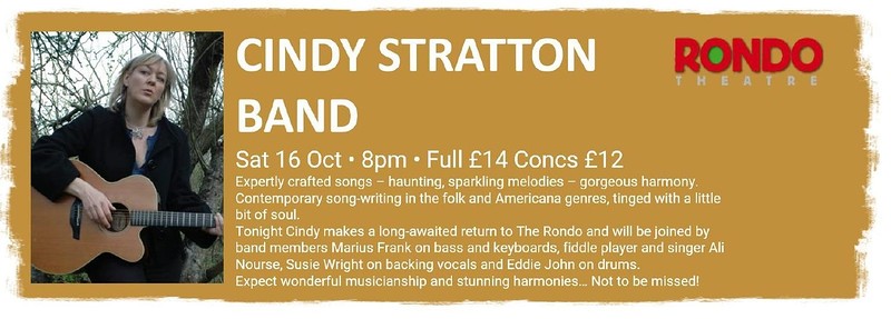 Cindy Stratton Band in concert at Rondo Theatre, Larkhall Bath
