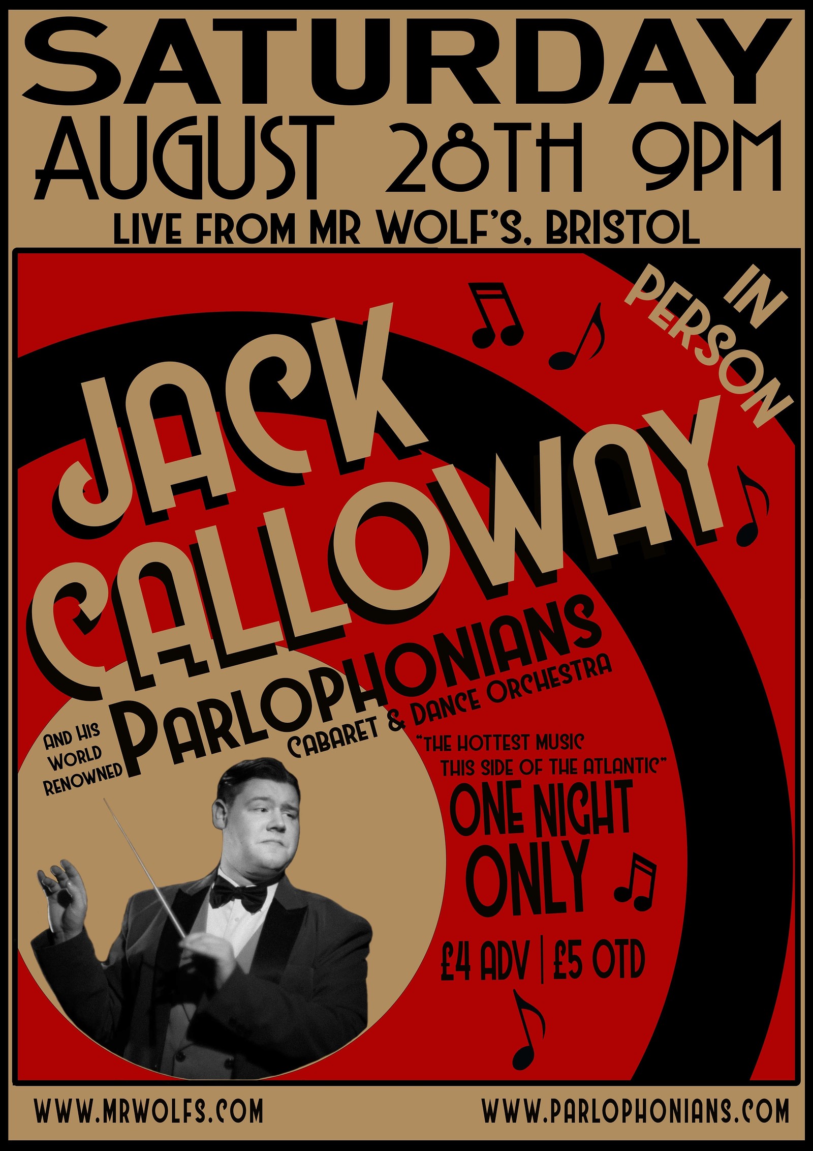 Jack Calloway & His Parlophonians at Mr Wolfs