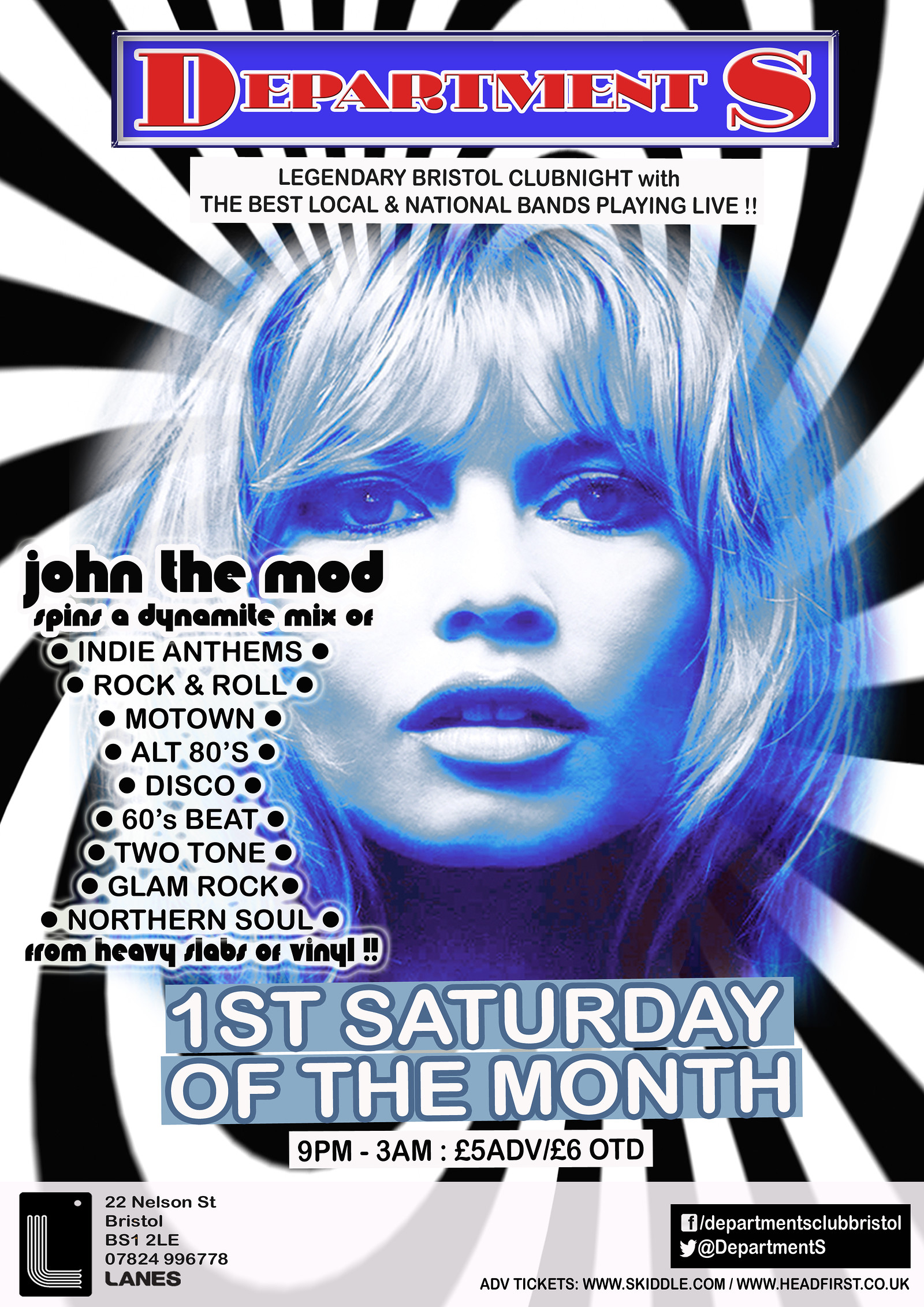 ✰ Department S Club Night ✰ John The Mod ✰ at The Lanes