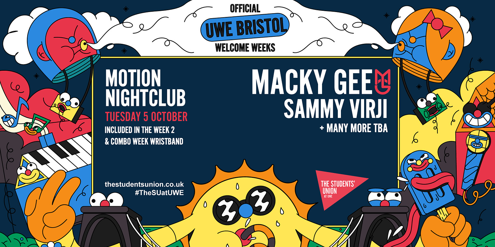 Dazed UWE Freshers Rave ft Macky Gee & Sammy Virji at Motion