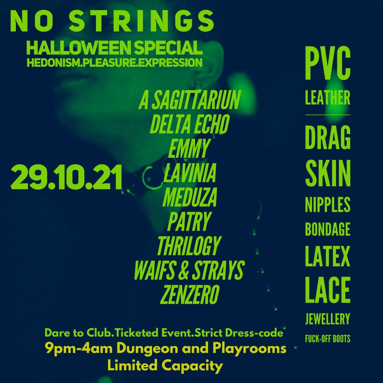 NO STRINGS HALLOWEEN SPECIAL at Dare to Club