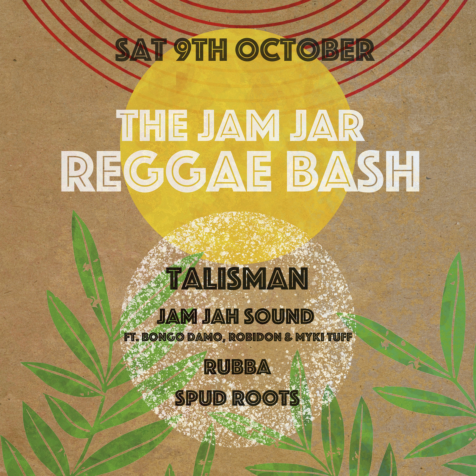 Jam Jar Reggae Bash w/ Talisman, Jam Jah Sound + at Jam Jar