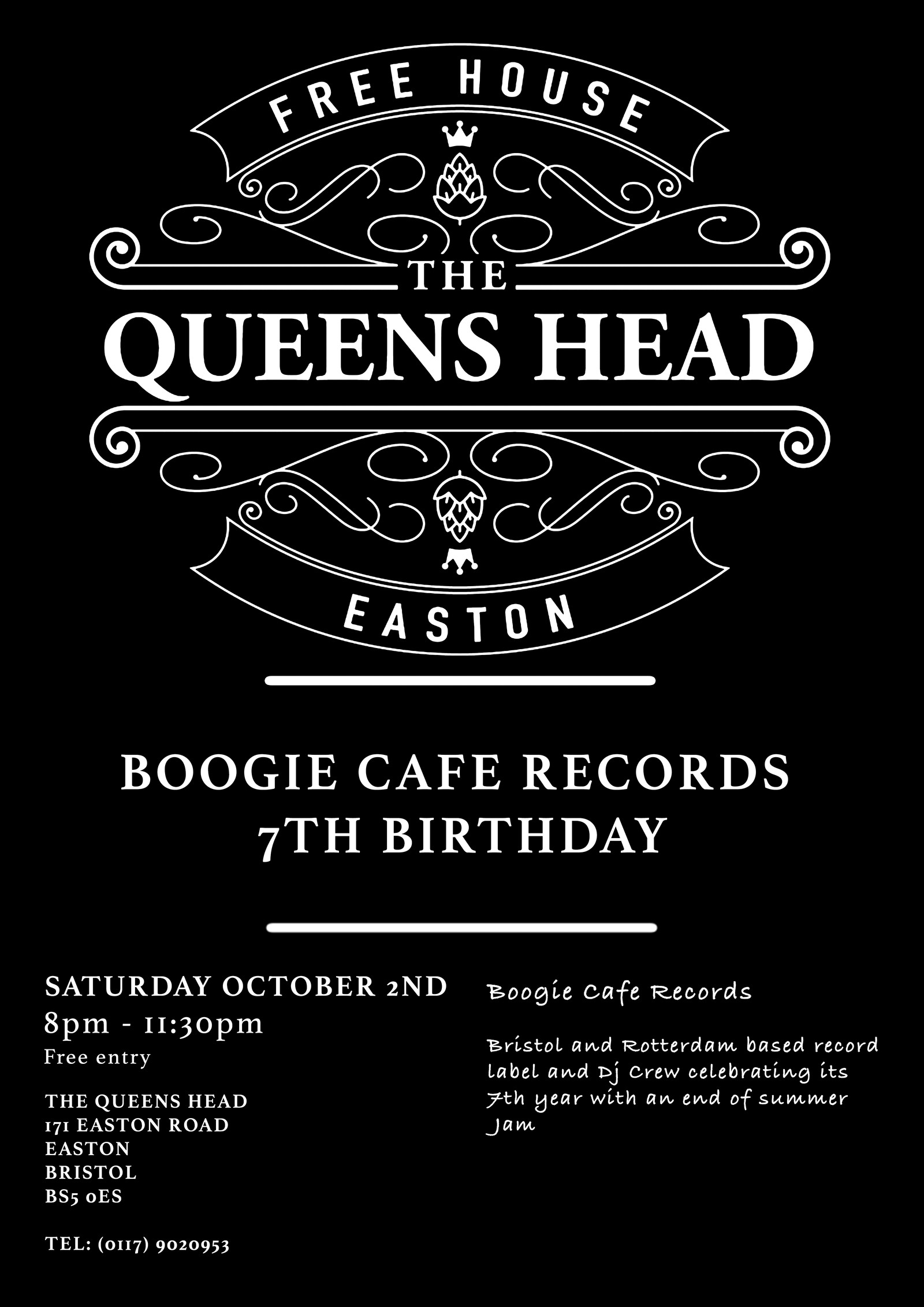 Boogie Cafe Records at Queens Head Easton
