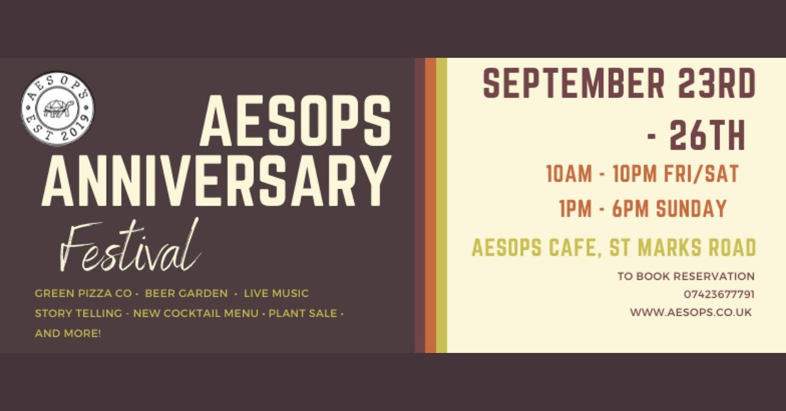 Chai For All at Aesop's Anniversary Festival at Aesop's