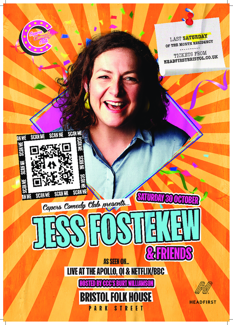 Capers Comedy Club: Jess Fostekew + Friends at Bristol Folk House