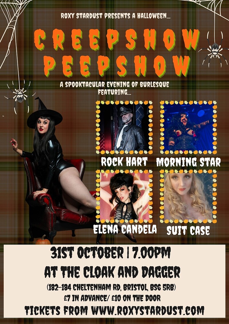 Creepshow Peepshow: A Halloween Burlesque Show at The Cloak and Dagger