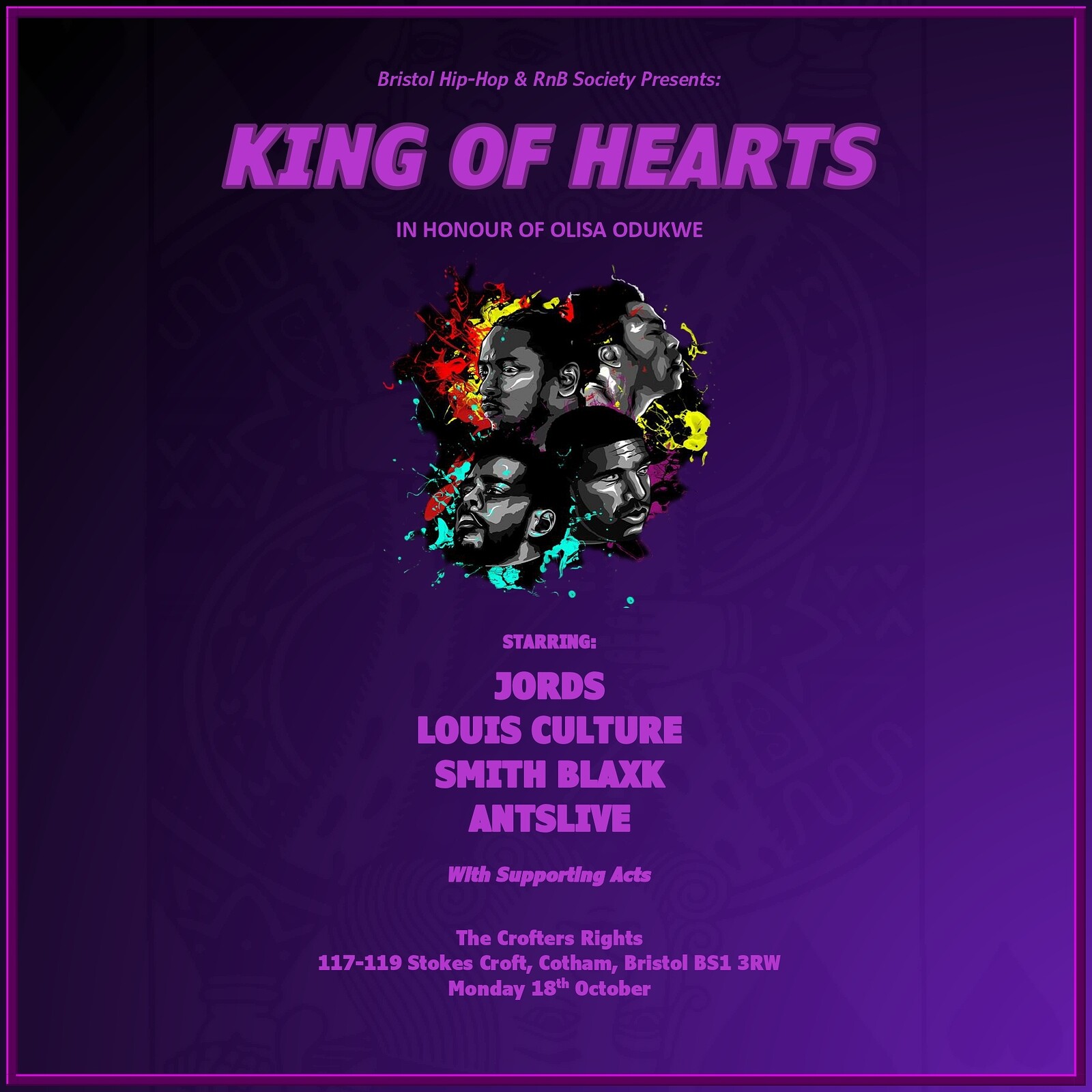King of Hearts: In Honour of Olisa Odukwe at Crofters Rights