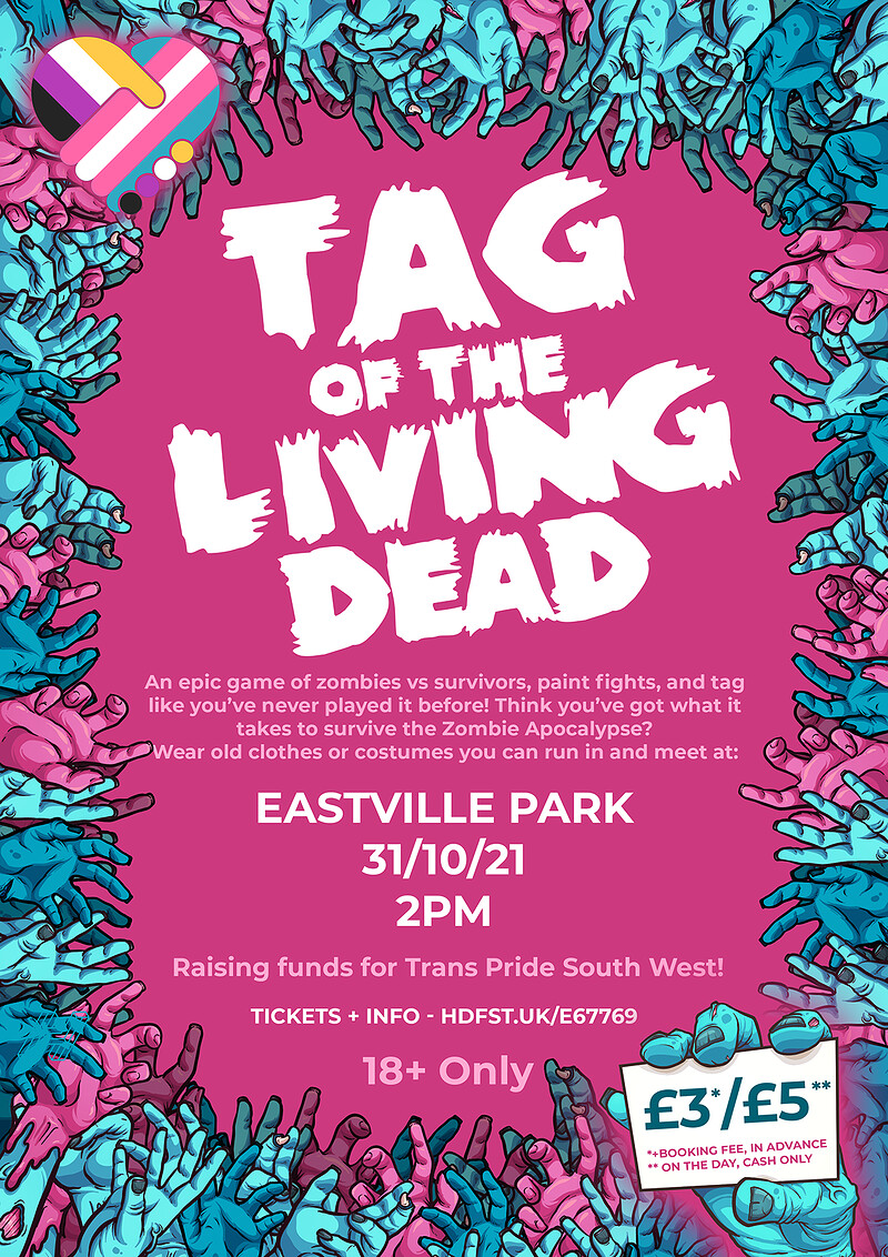 Tag of the Living Dead - A TPSW fundraiser at Eastville Park