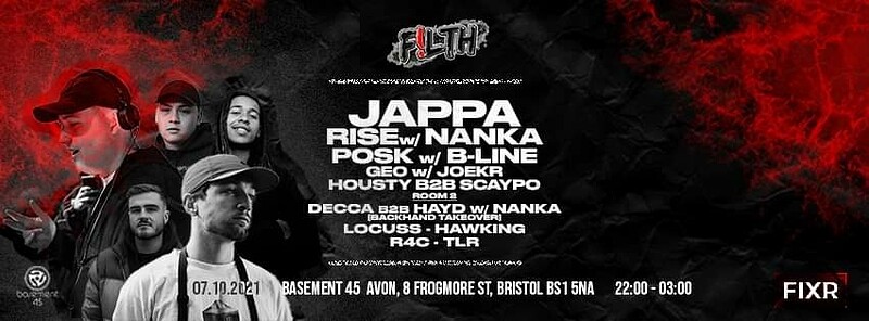 FLTH Presents: Jappa // Rise // Posk at Basement 45