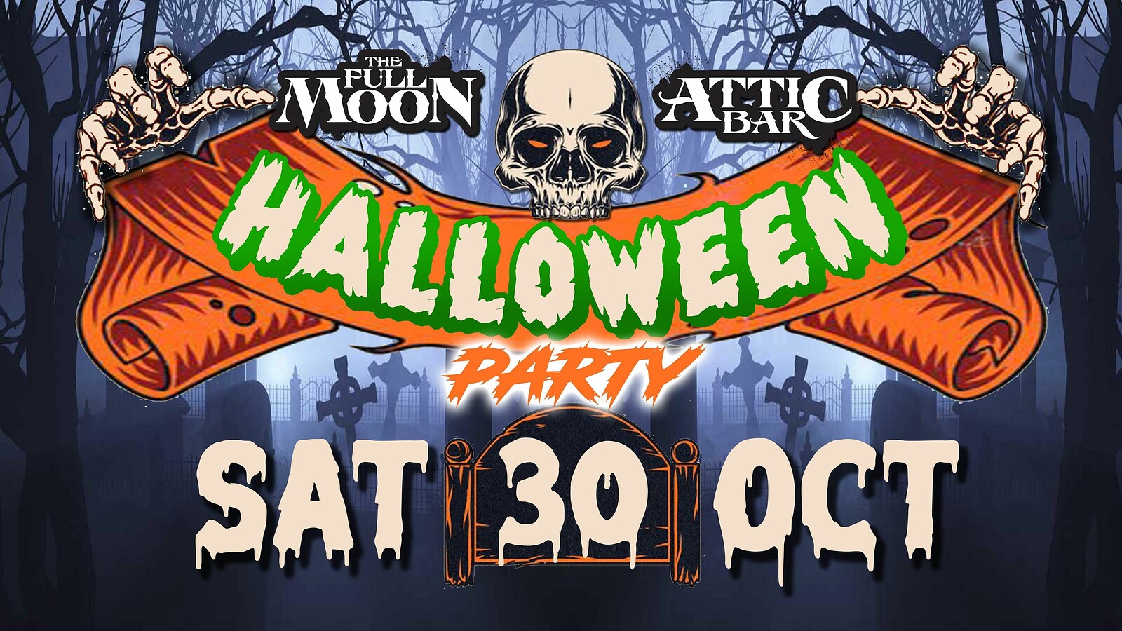 The Full Moon & Attic Bar Halloween Party at The Attic Bar