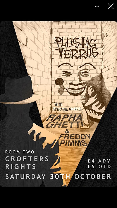 Plastic Terras w/ Rapha Ghetti & Freddy Pimms at Crofters Rights