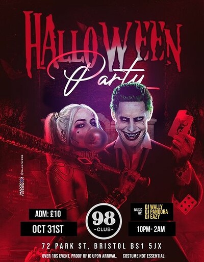 HALLOWEEN PARTY at 98 club
