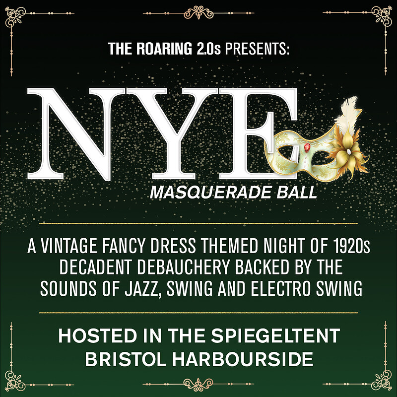 Bristol - NYE, 1920s Themed Masquerade Ball at Christmas Spiegeltent