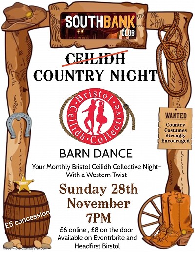Barn Dance - Ceilidh Goes Country Night at SouthBank