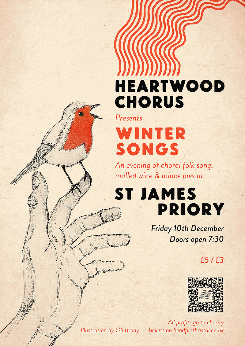Heartwood Chorus presents Winter Songs at St James's Priory