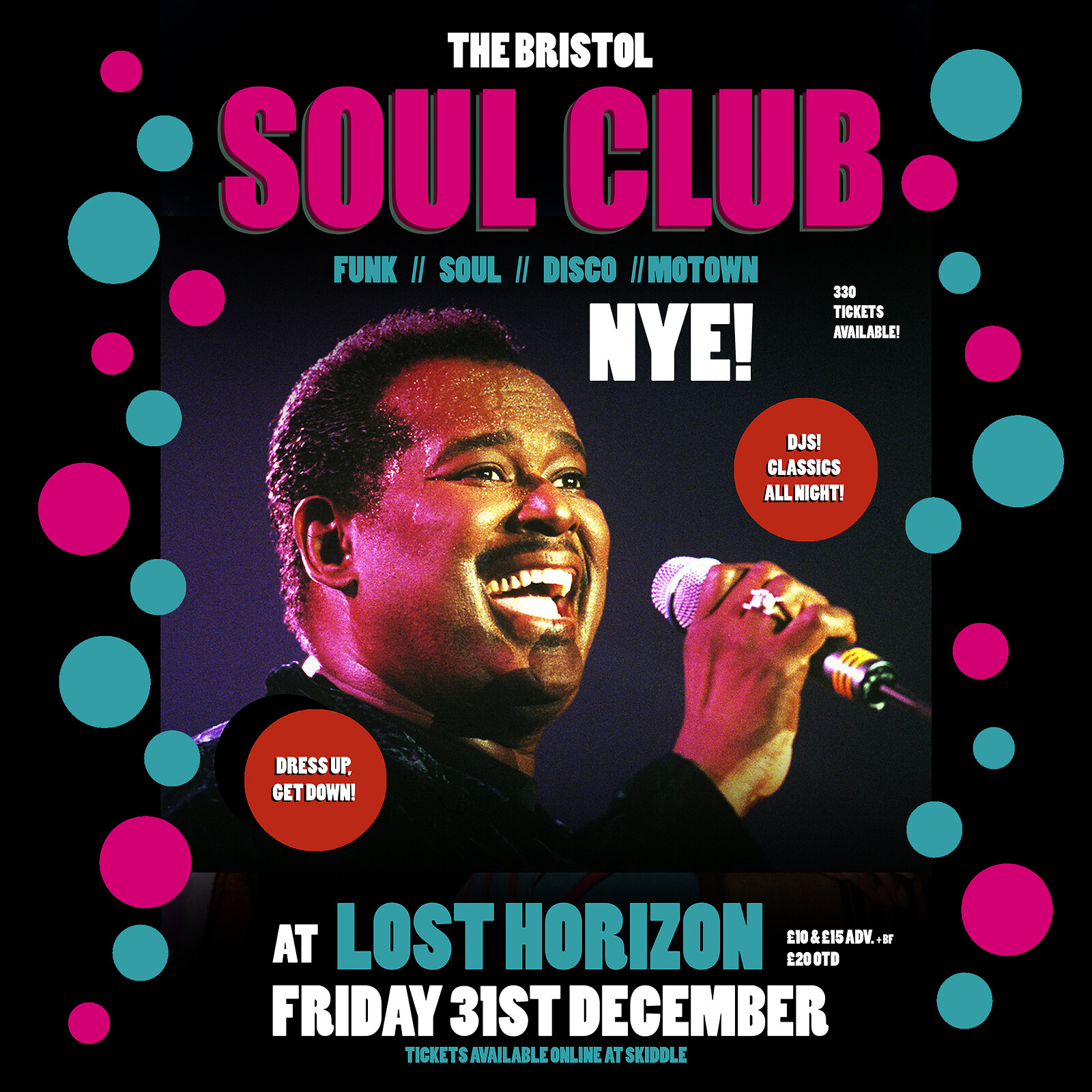 The Bristol Soul Club NYE - Tickets OTD at Lost Horizon