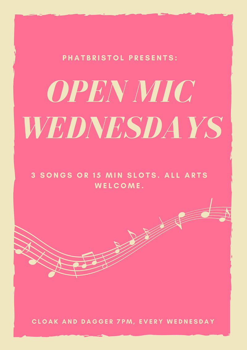 PHATBristol's Weekly Open Mic at The Cloak and Dagger