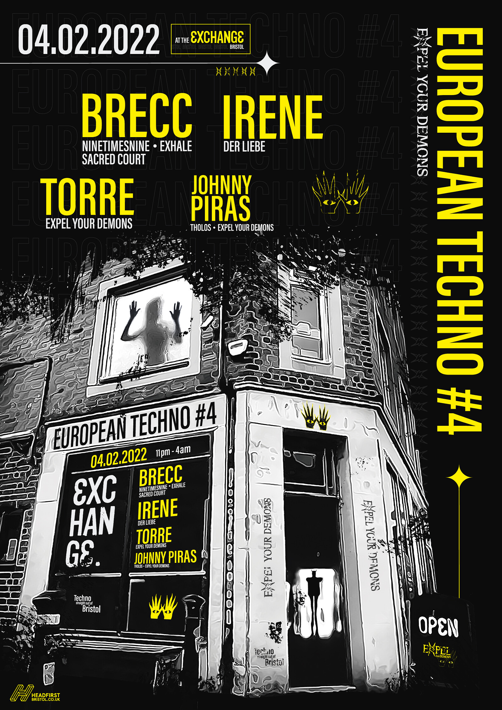 ✟ EUROPEAN TECHNO #4 - TICKETS AVAILABLE AT DOOR at Exchange