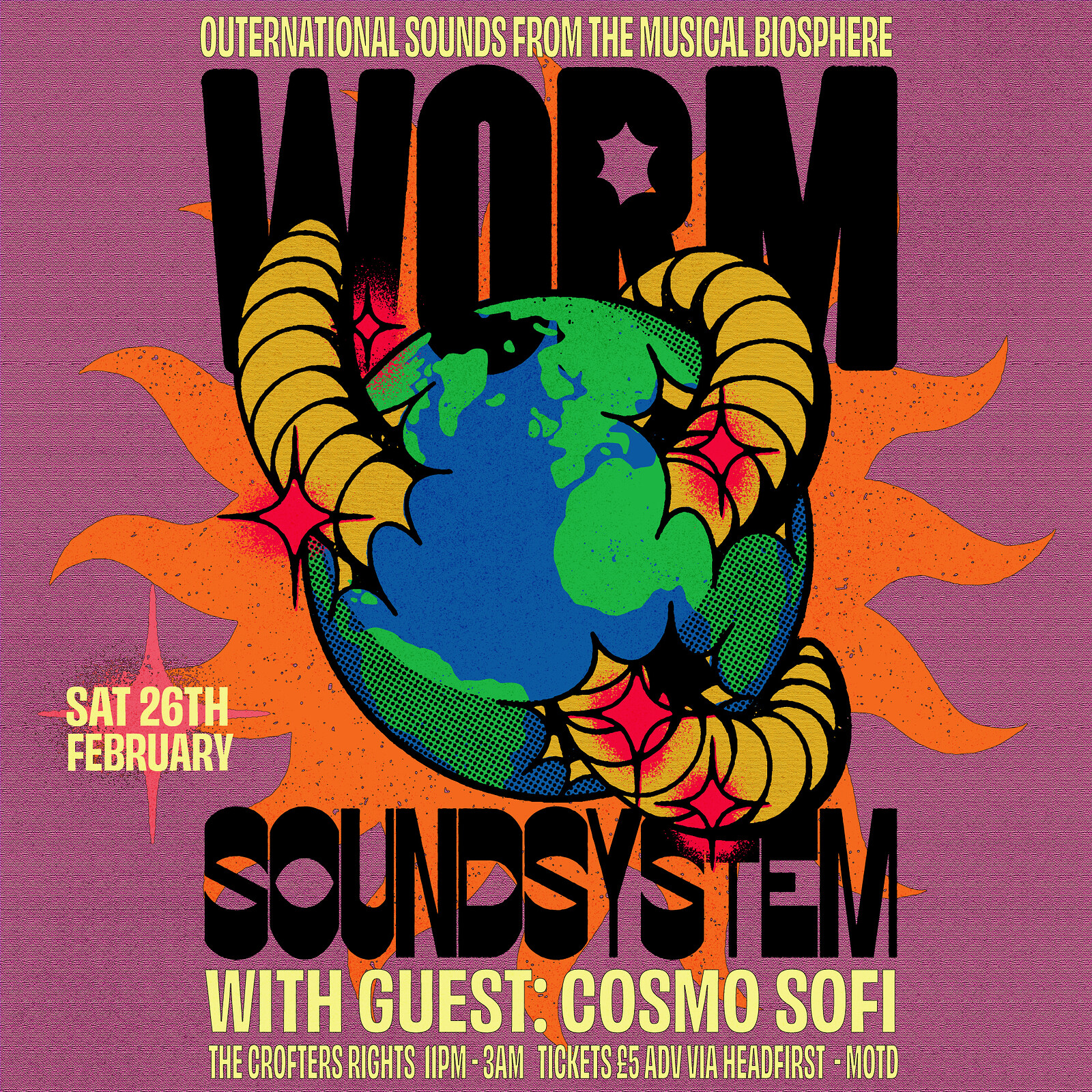 Worm Soundsystem: Cosmo Sofi at Crofters Rights