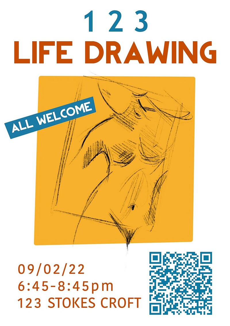 life Drawing class at the 123 space at Elemental Collective Grocers