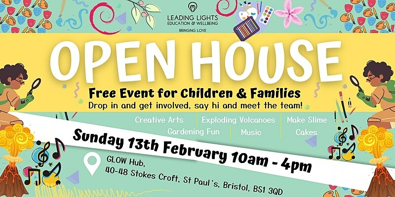 Leading Lights Open House Activities for Children at Glow @ Leading Lights, 40-48 Stokes Croft, Bristol, BS1 3QD
