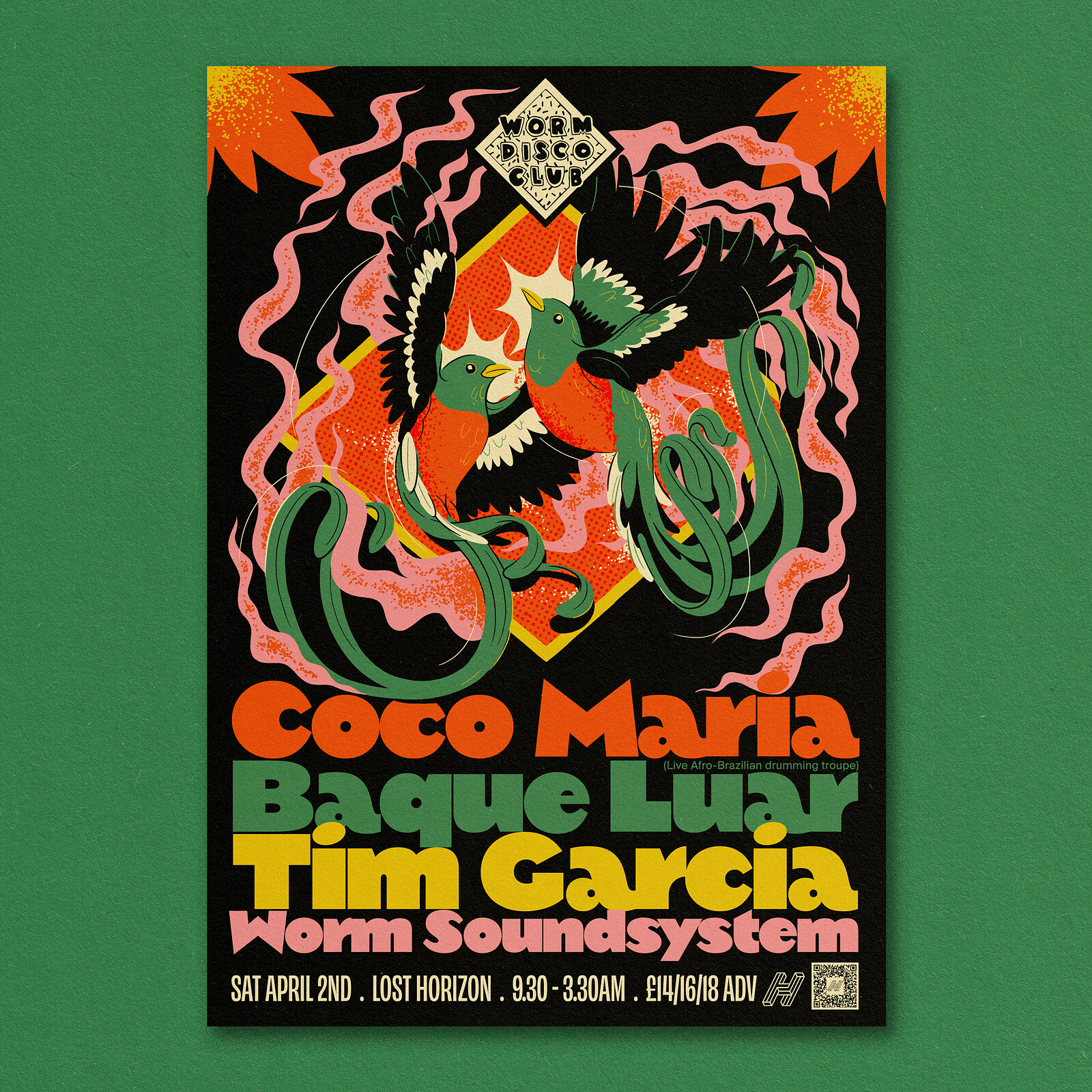 Worm Disco Club:Coco Maria, Tim Garcia, Baque Luar at Lost Horizon