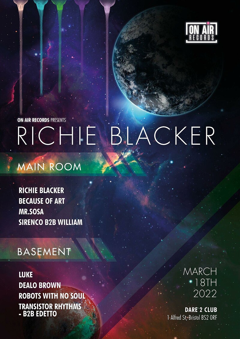 On Air Records Presents: Richie Blacker & Guests at Dare to Club