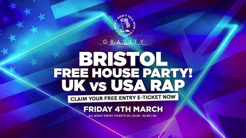 DTM Bristol • FREE PARTY UK vs US Rap at Gravity Bristol