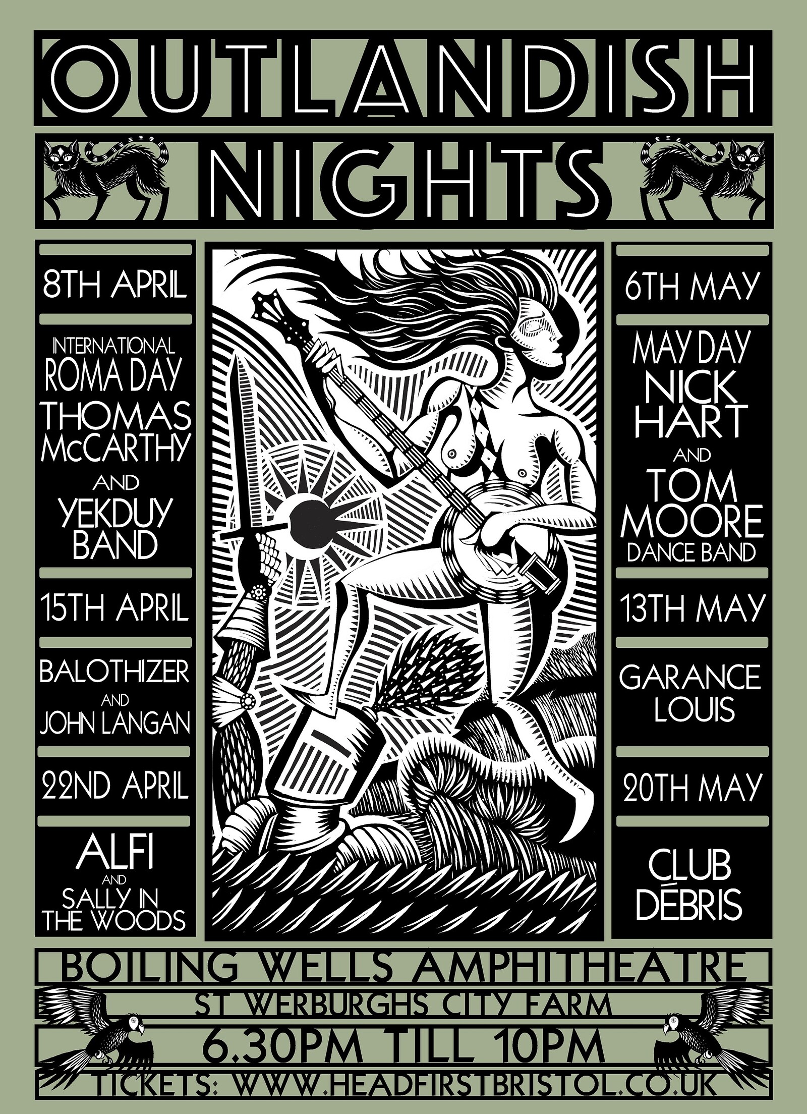 Outlandish Nights:Nick Hart & Tom Moore Dance Band at Boiling Wells Amphitheatre, Boiling Wells Ln, Bristol BS2 9XY