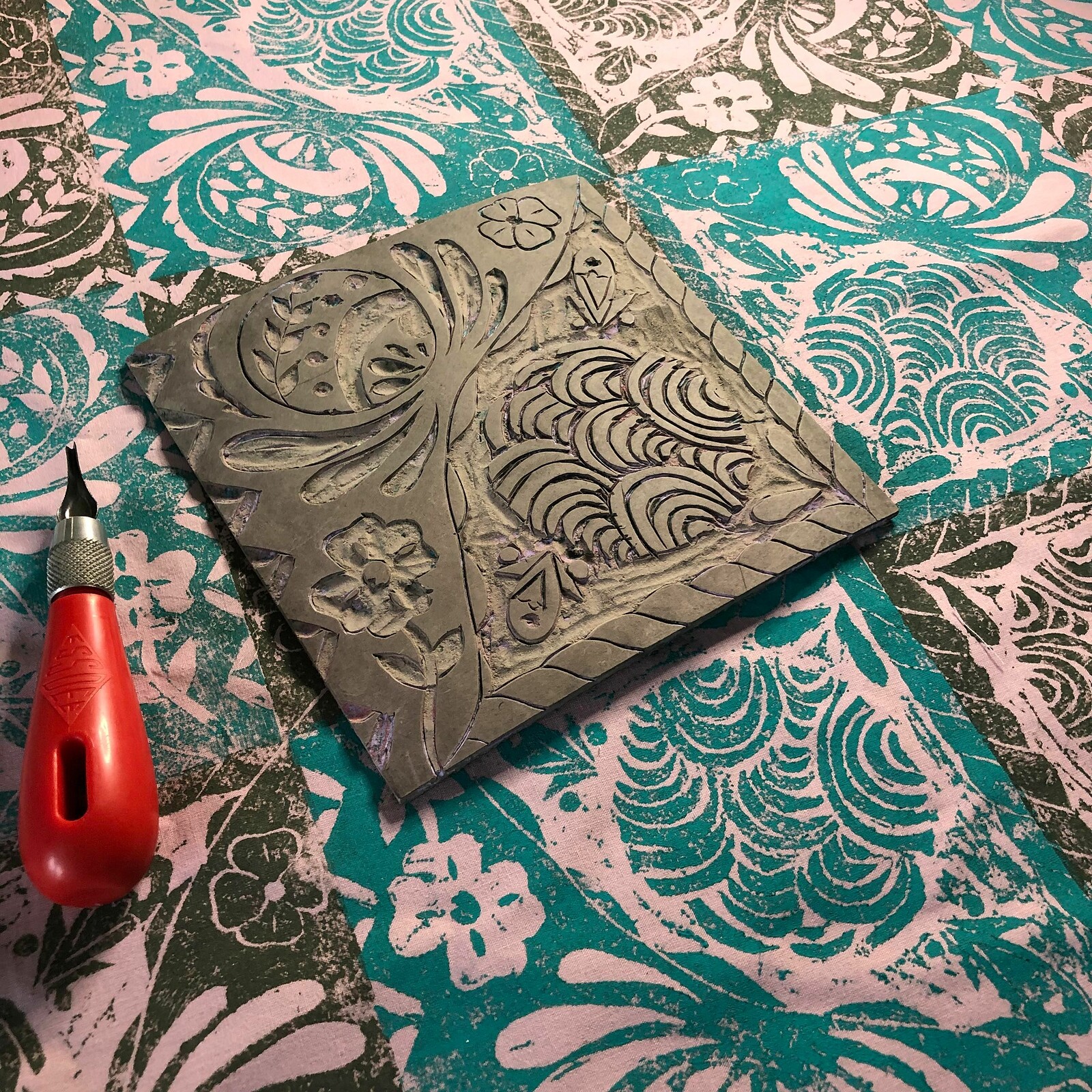 Discover Lino Printing on Fabric at Prior Shop