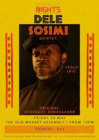 Dele Sosimi Quintet + Folu (DJ) in Bristol