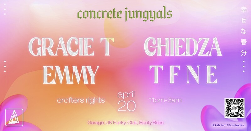 CONCRETE JUNGYALS: GRACIE T, CHIEDZA, EMMY & TFNE at Crofters Rights
