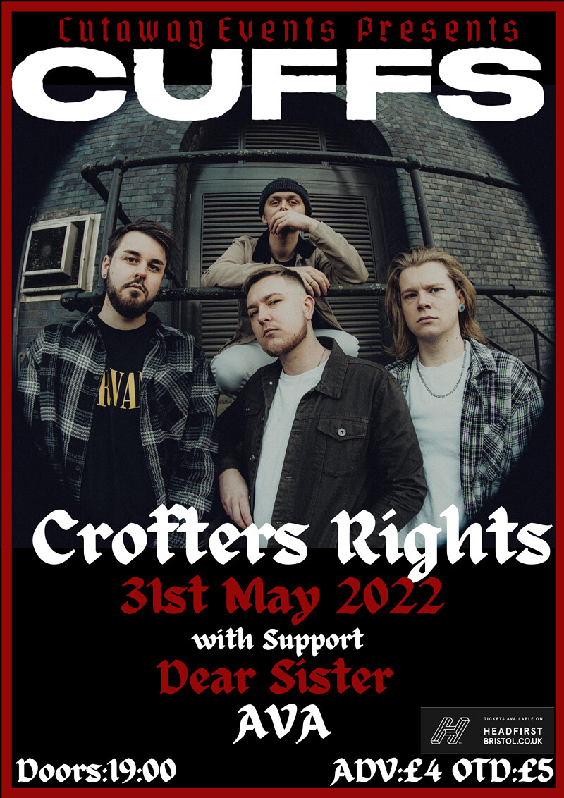 Cuffs with support from AVA+Dear Sister at Crofters Rights