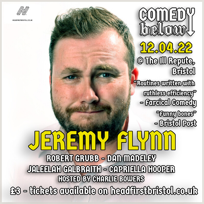 Comedy Below with Jeremy Flynn at THE ILL REPUTE