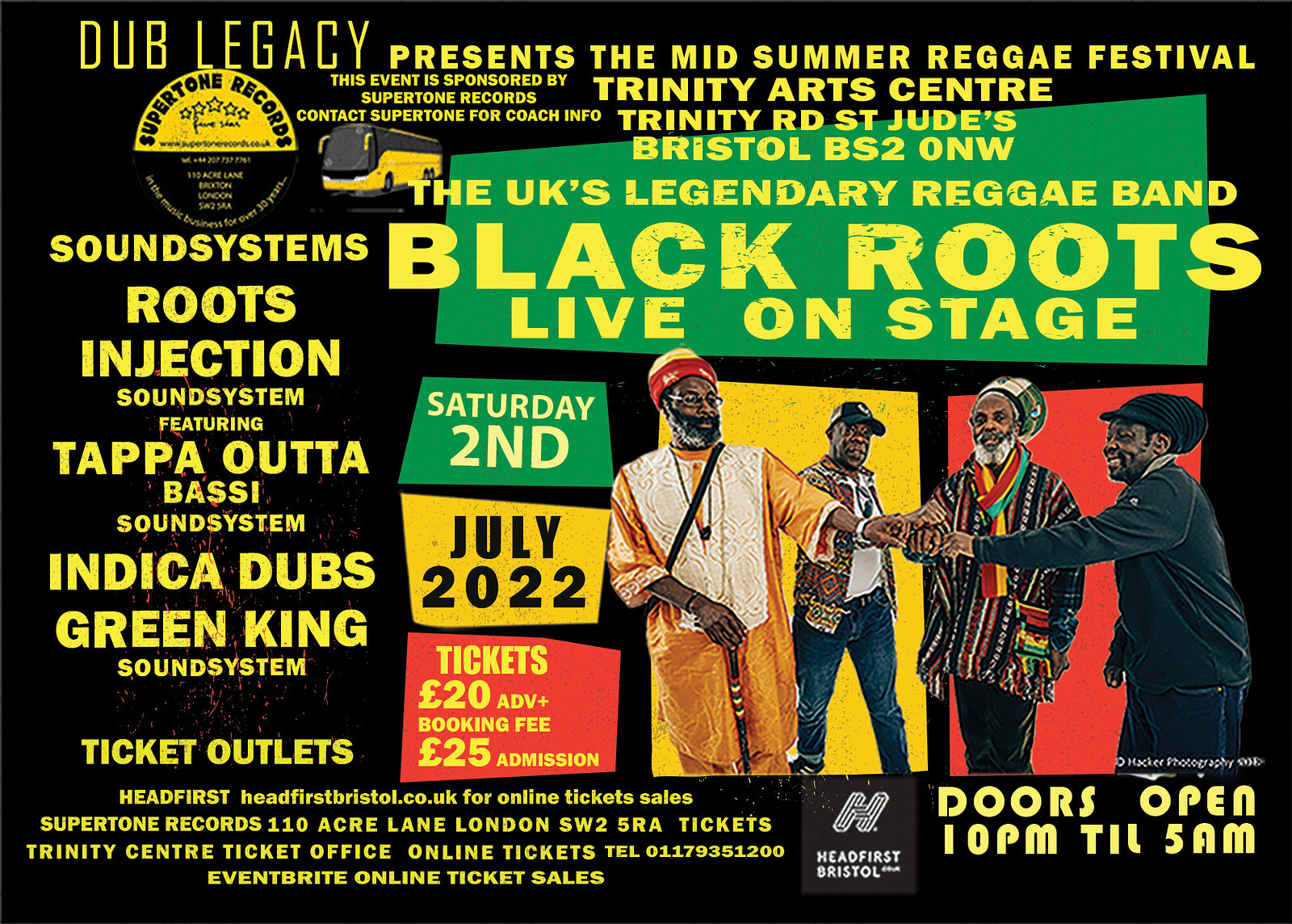 Dub Legacy The mid summer reggae festival at The Trinity Centre