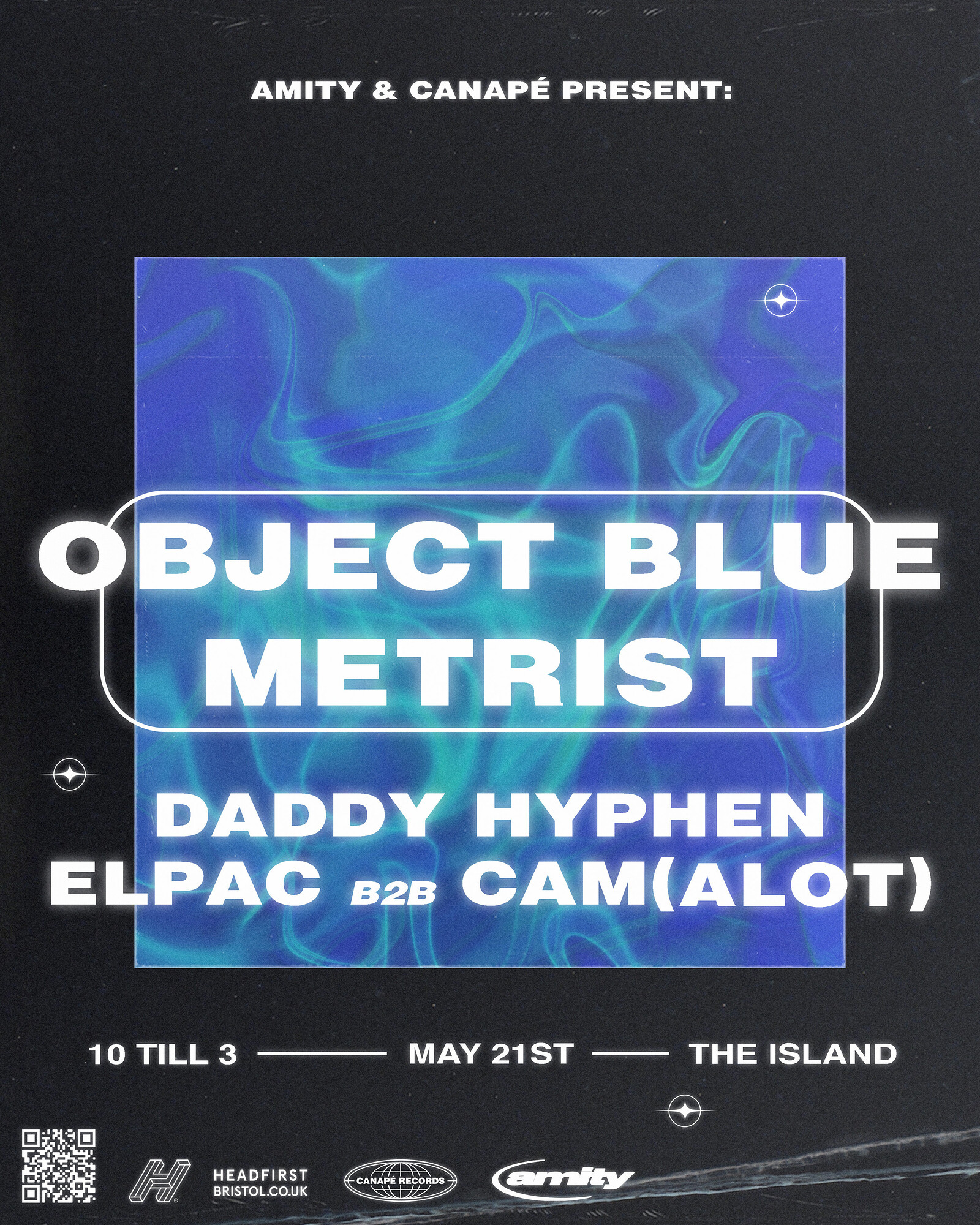 Amity x Canapé: Object Blue & Metrist at The Island
