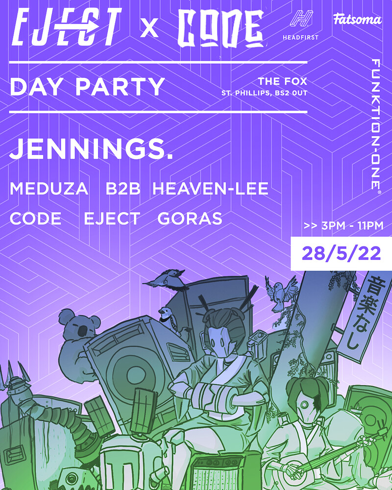 Eject x Code: Day Party, Minimal House, Rominimal at The Fox Cafe