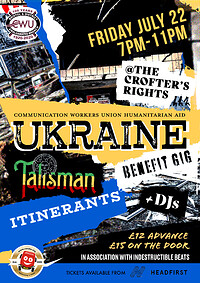 CWU Ukraine Benefit Gig, with Talisman/Itinerants in Bristol