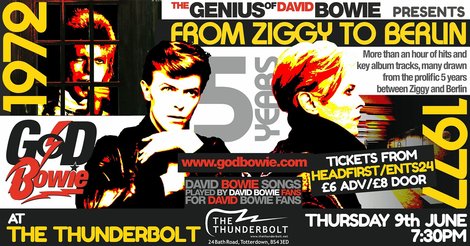 Five Years From Ziggy To Berlin at The Thunderbolt