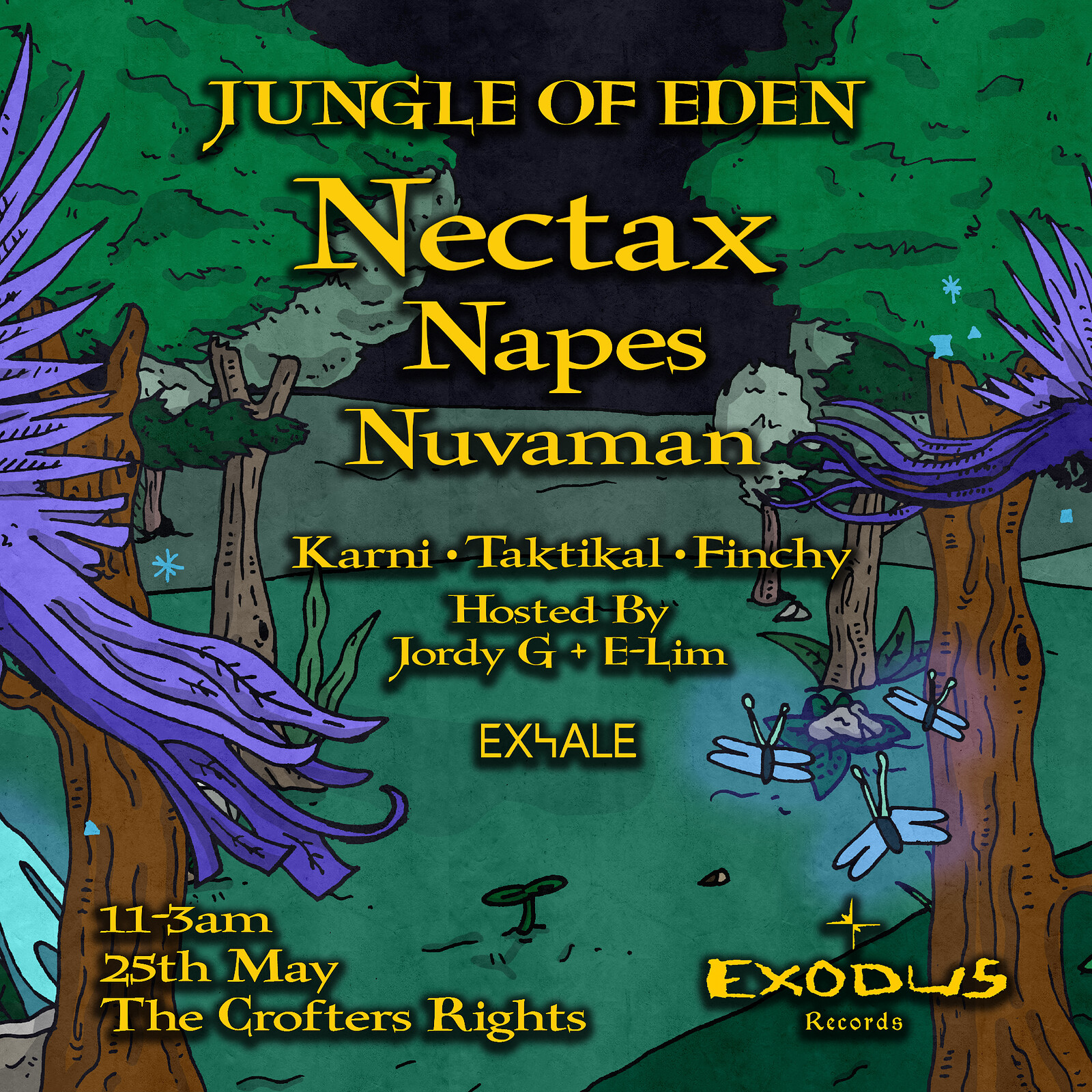 Exodus Presents: Jungle Of Eden at Crofters Rights