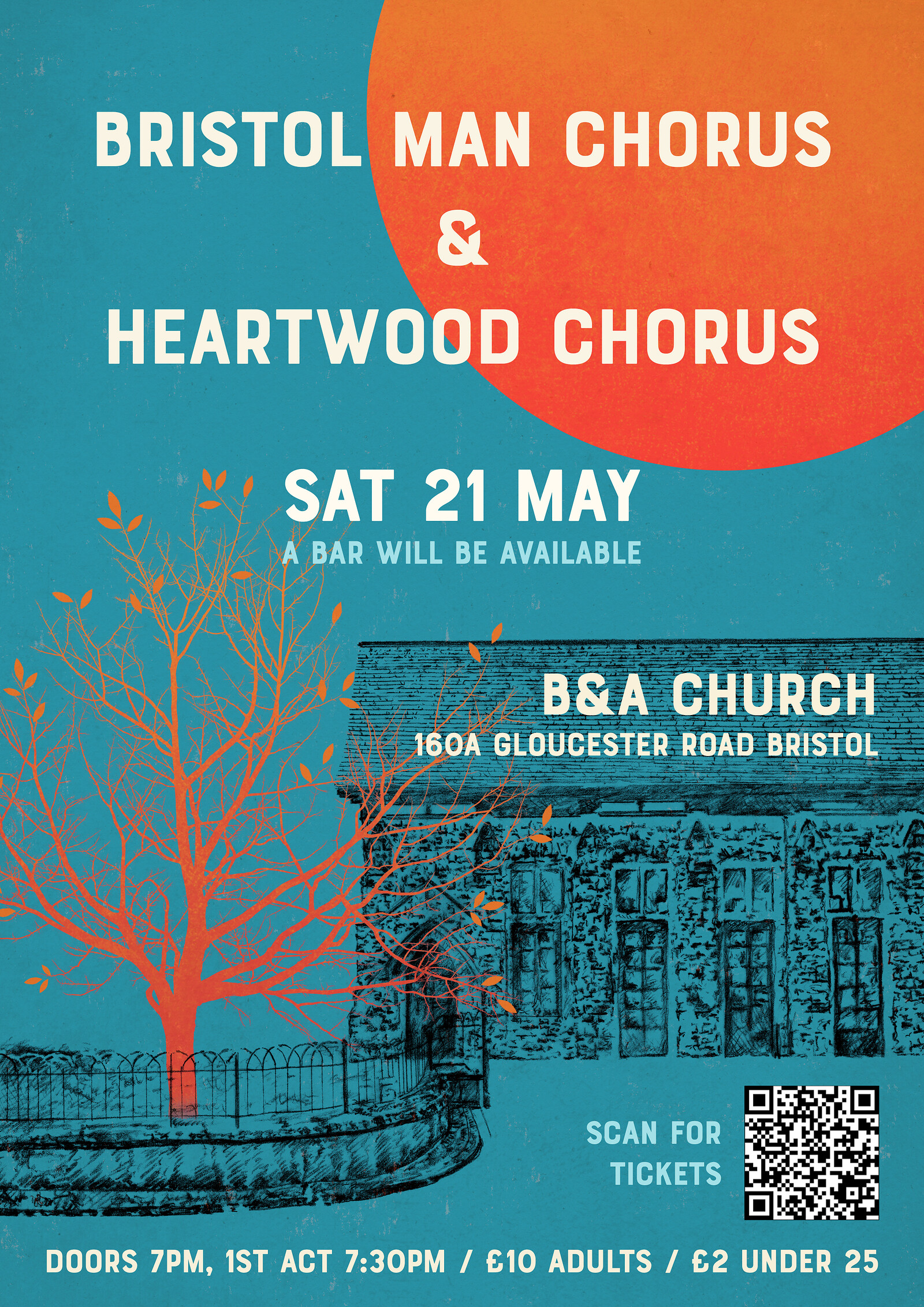 Bristol MAN Chorus and Heartwood Chorus at B&A Church, Gloucester Road