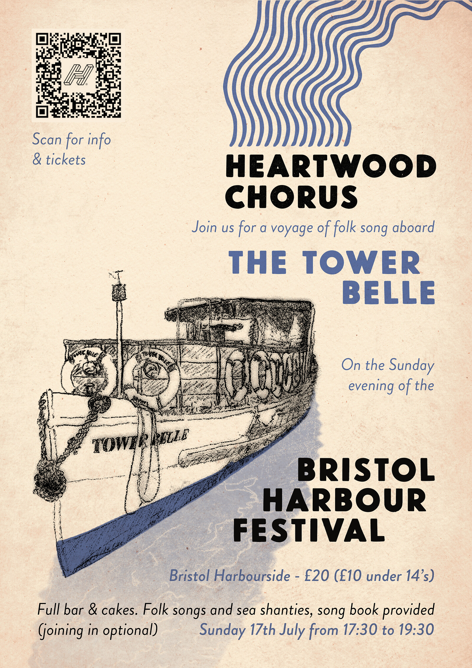 *SOLD OUT* A Boat Trip with Heartwood Chorus at Tower Belle, Bristol Harbourside