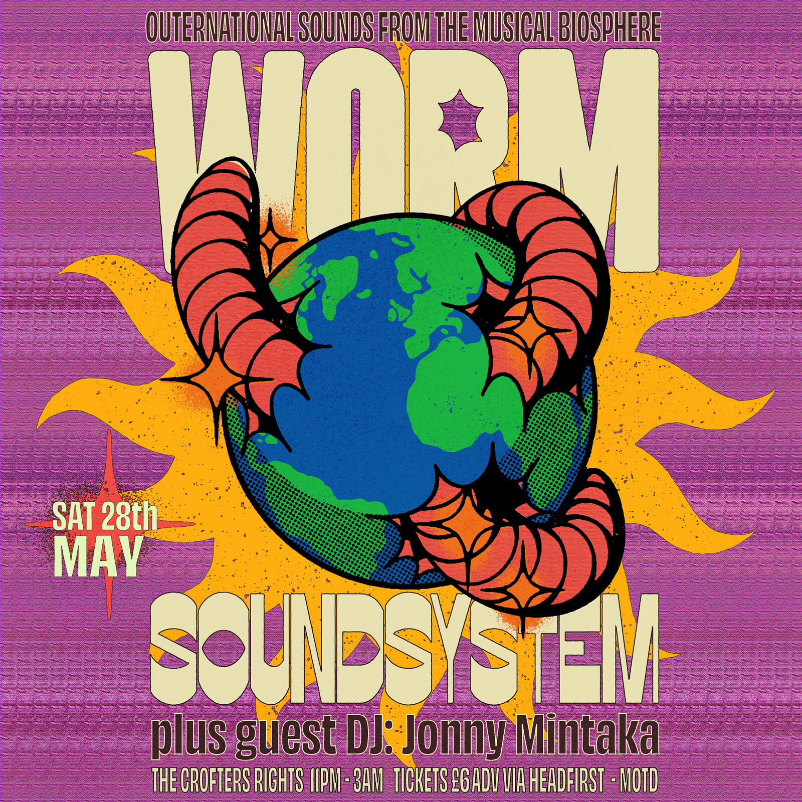 Worm Soundsystem: with guest Jonny Mintaka at Crofters Rights